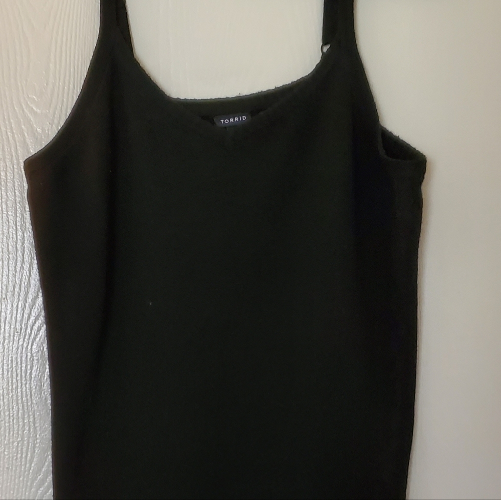 Torrid Black Women's Adjustable Dress Tank Top